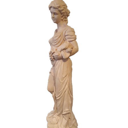 Sepetli Kız Heykeli ALS033 Ebatları120x40 cm